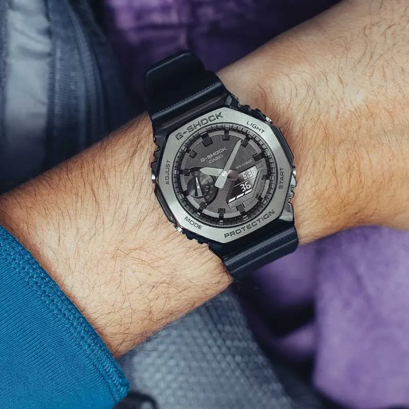 Casio G-Shock Black IP Black Dial Men's Watch- GM-2100BB-1A